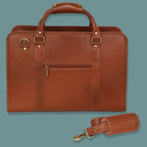 Daksh Genuine Leather Briefcase Laptop Bag Mozri